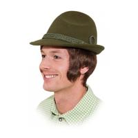 Groen Tiroler hoedje Hans voor volwassenen - Oktoberfest/bierfeest feesthoeden - Alpenhoedje Groen Tiroler hoedje Hans voor volwassenen - Oktoberfest/bierfeest feesthoeden - Alpenhoedje