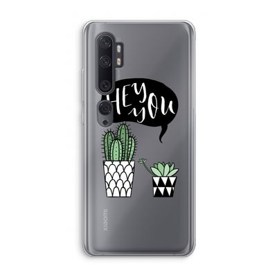 Hey you cactus: Xiaomi Mi Note 10 Pro Transparant Hoesje