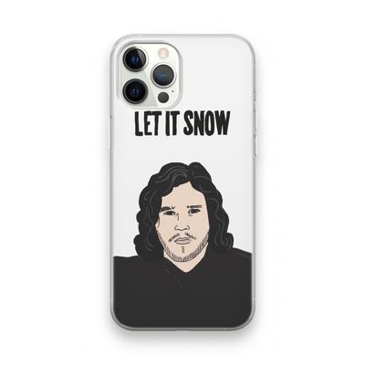 Let It Snow: iPhone 12 Pro Transparant Hoesje