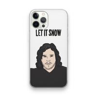 Let It Snow: iPhone 12 Pro Transparant Hoesje