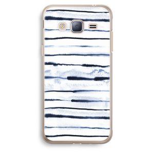Ink Stripes: Samsung Galaxy J3 (2016) Transparant Hoesje