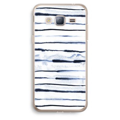 Ink Stripes: Samsung Galaxy J3 (2016) Transparant Hoesje