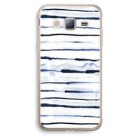 Ink Stripes: Samsung Galaxy J3 (2016) Transparant Hoesje