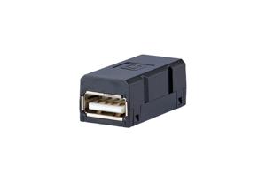 BTR NETCOM 1401U00812KI tussenstuk voor kabels USB A Zwart