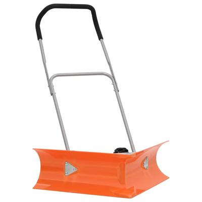 Sneeuwschep dubbelhoekig met uitschuifbaar handvat staal oranje