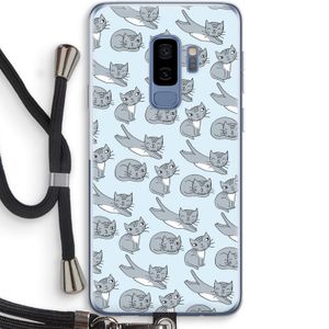 Poezen: Samsung Galaxy S9 Plus Transparant Hoesje met koord
