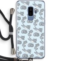 Poezen: Samsung Galaxy S9 Plus Transparant Hoesje met koord