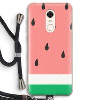 Watermeloen: Xiaomi Redmi 5 Transparant Hoesje met koord