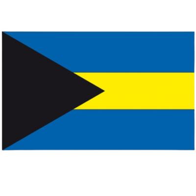 Vlag van de Bahamas - 90 x 150 cm - feestartikelen - landen thema - supporters versieringen