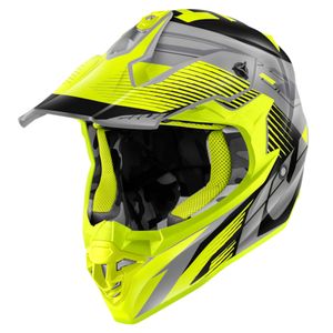 GIVI 60.1 Fresh Mat, Motorcross helm, Zwart-Geel