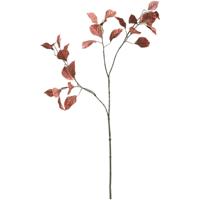 Leen Bakker - Kunsttak Fagus LVS Spray - Koraalkleur - 100 Cm - Polyethyleen - Rood