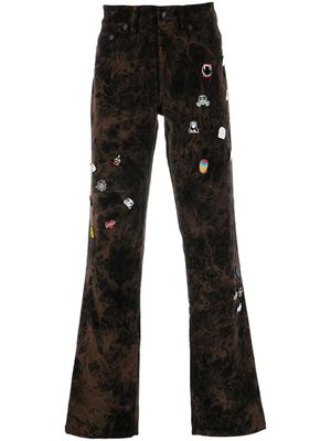 Haculla pantalon ample à détails de pins - Marron