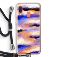 Donkere Wolken: Samsung Galaxy A20e Transparant Hoesje met koord