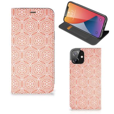 iPhone 12 | iPhone 12 Pro | Hoesje met Magneet | Pattern Orange