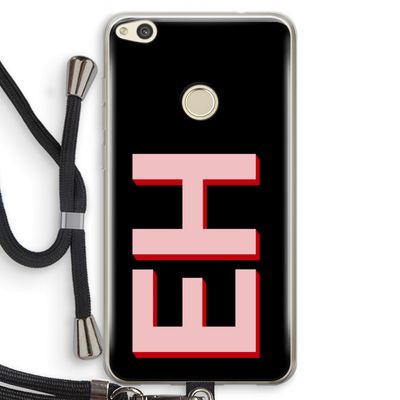 Monogram: Huawei Ascend P8 Lite (2017) Transparant Hoesje met koord