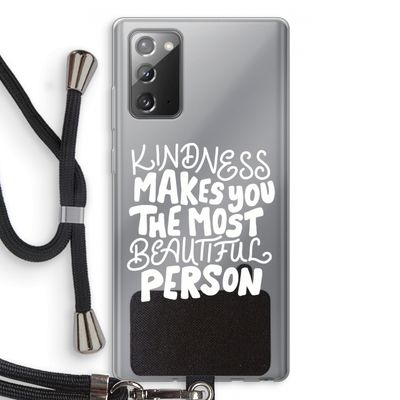 The prettiest: Samsung Galaxy Note 20 / Note 20 5G Transparant Hoesje met koord
