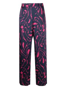 Asceno pantalon de pyjama London en soie - Bleu