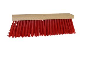 Reinigingsbezem pvc vrij 40cm rood