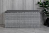 Nohr Opbergkist 'Kha' Wicker, 130 x 60cm, kleur Grijs Nohr Opbergkist 'Kha' Wicker, 130 x 60cm, kleur Grijs