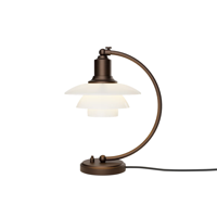 Louis Poulsen - PH 2/2 Luna Verouderd messing Opaal Tafellamp
