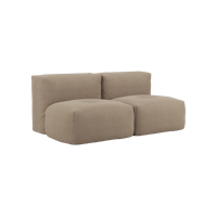 Soft Sofa Indoor - 2 Seater - Brun - SACKit