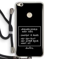 Mijn Motto's: Huawei Ascend P8 Lite (2017) Transparant Hoesje met koord