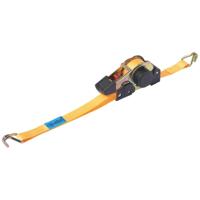 TOOLCRAFT TO-8689779 Zelfoprollende spanband Trekkracht (lc) vastbinden (enkel/direct): 320 daN (l x b) 3.5 m x 25 mm Klemslot EN 12195-2