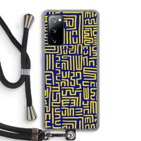 Majorelle Blue Print: Samsung Galaxy S20 FE / S20 FE 5G Transparant Hoesje met koord