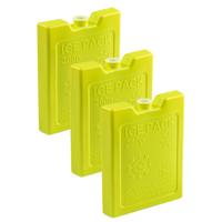 Plasticforte Koelelementen - 6x stuks - 260 grams - 13 x 10 cm - groen - kunststof