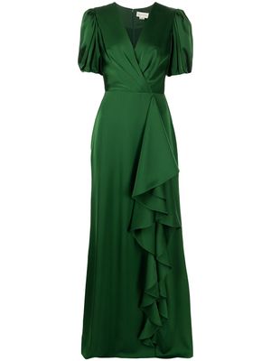 Sachin & Babi robe longue Mila à volants - Vert