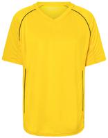 James & Nicholson JN386 Team Shirt - Yellow/Black - L