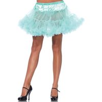 Korte mint groenepetticoat/tutu voor dames