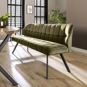 Davidi Design Raster Groen Velvet Eetkamerbank 180 cm