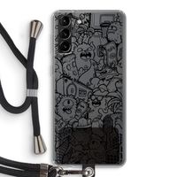 Vexx Black City : Samsung Galaxy S21 Plus Transparant Hoesje met koord