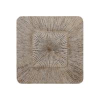 Dishita Cream vierkante MDF wandpaneel geribbeld klein