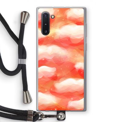 Lichte Wolken: Samsung Galaxy Note 10 Transparant Hoesje met koord