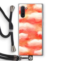 Lichte Wolken: Samsung Galaxy Note 10 Transparant Hoesje met koord