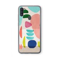 Bold Rounded Shapes: Samsung Galaxy A11 Transparant Hoesje Bold Rounded Shapes: Samsung Galaxy A11 Transparant Hoesje