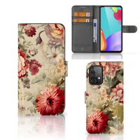 Hoesje voor Samsung Galaxy A52 Bloemen - thumbnail