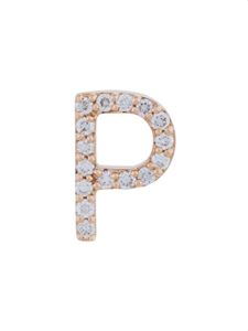 ALINKA 18kt rose gold diamond letter stud earring - Métallisé