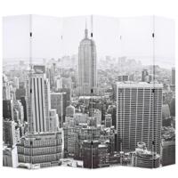 Kamerscherm New York bij daglicht 228x170 cm zwart en wit - thumbnail