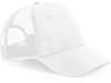 Beechfield CB75R Recycled Urbanwear 6 Panel Snapback Trucker - White - One Size - thumbnail