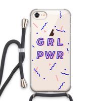 GRL PWR: iPhone 7 Transparant Hoesje met koord