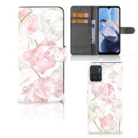 Motorola Moto E22 | E22i Hoesje Lovely Flowers | Portemonnee hoesje