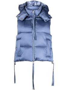 P.A.R.O.S.H. gilet matelassé à capuche détachable - Bleu