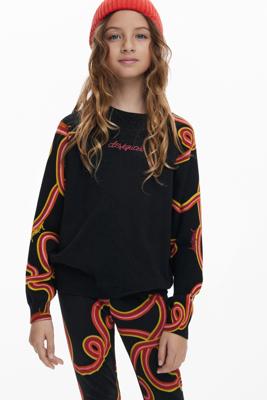 Trui met slangenmouwen - BLACK - 13/14