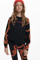 Trui met slangenmouwen - BLACK - 13/14