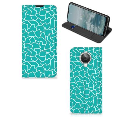 Nokia G10 | G20 | Bookcase | Cracks Blue