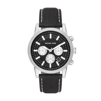 Horlogeband Michael Kors MK8956 Leder Zwart 22mm