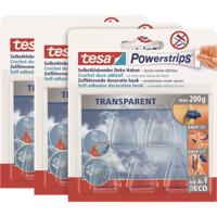 tesa POWERSTRIPS® Kleefhaak Small Transparant Inhoud: 15 stuk(s) - thumbnail